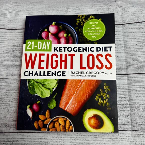 21-Day Ketogenic Diet Weight Loss Challenge: Recipes and Workouts Book - Picture 1 of 4